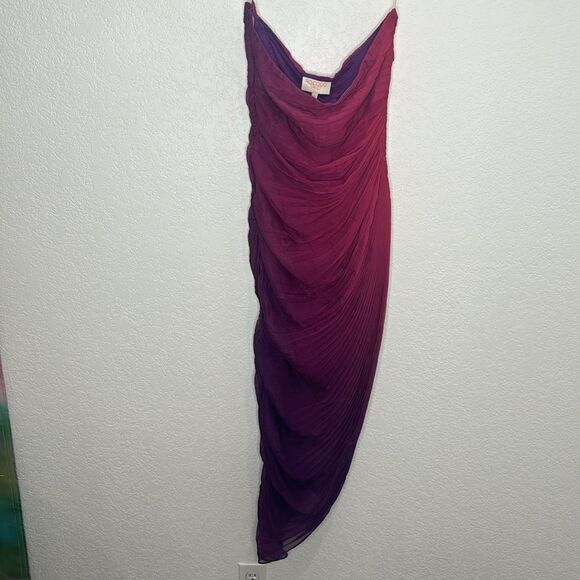 NWT ROCOCO SAND Long Dress In Wine Large Revolve - Picture 2 of 16